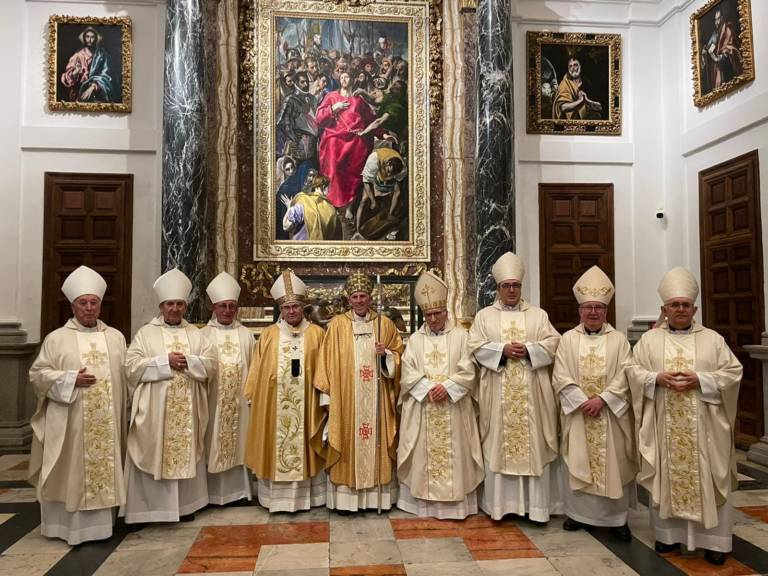 Monseñor Yanguas asiste a las bodas de oro sacerdotes del Arzobispo Emérito de Toledo, D. Braulio Rodríguez Plaza